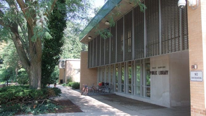 Exterior of the East Lansing Public Library - Summer 2013
